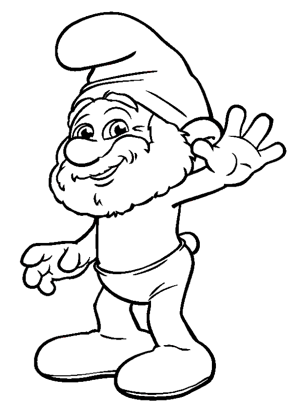 papa smurf coloring pages the smurfs coloring pages 360coloringpages pages coloring smurf papa 
