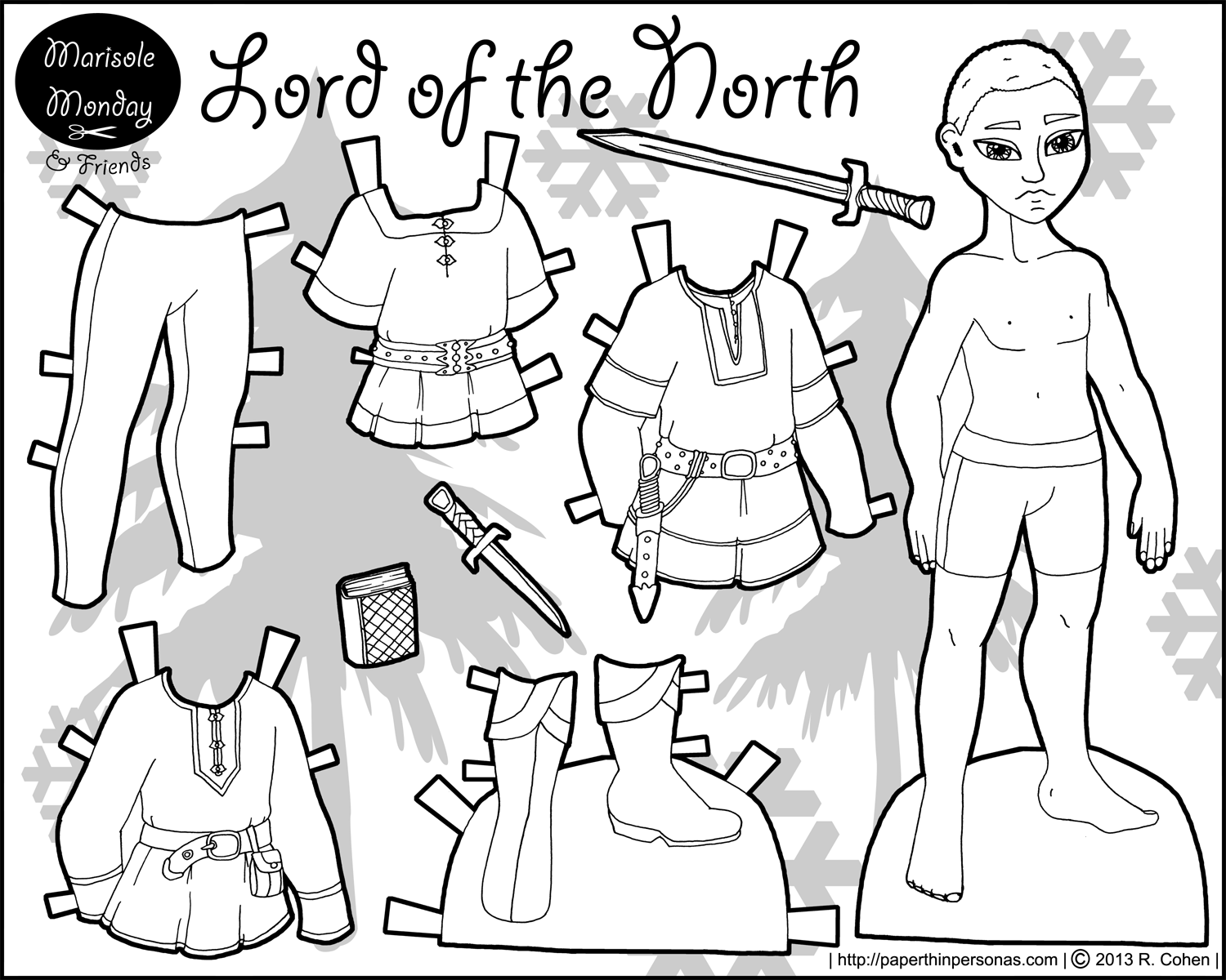 paper dressing up dolls marisole monday lord of the north paper thin personas dolls dressing up paper 