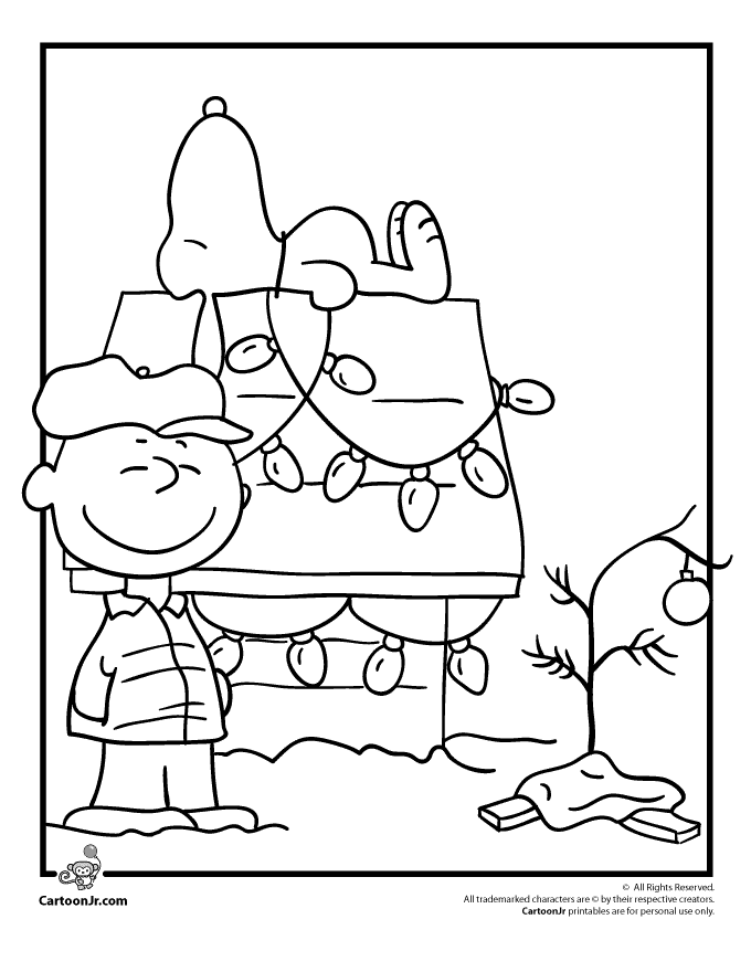 peanuts christmas coloring pages charlie brown christmas coloring page with snoopy woo coloring peanuts pages christmas 