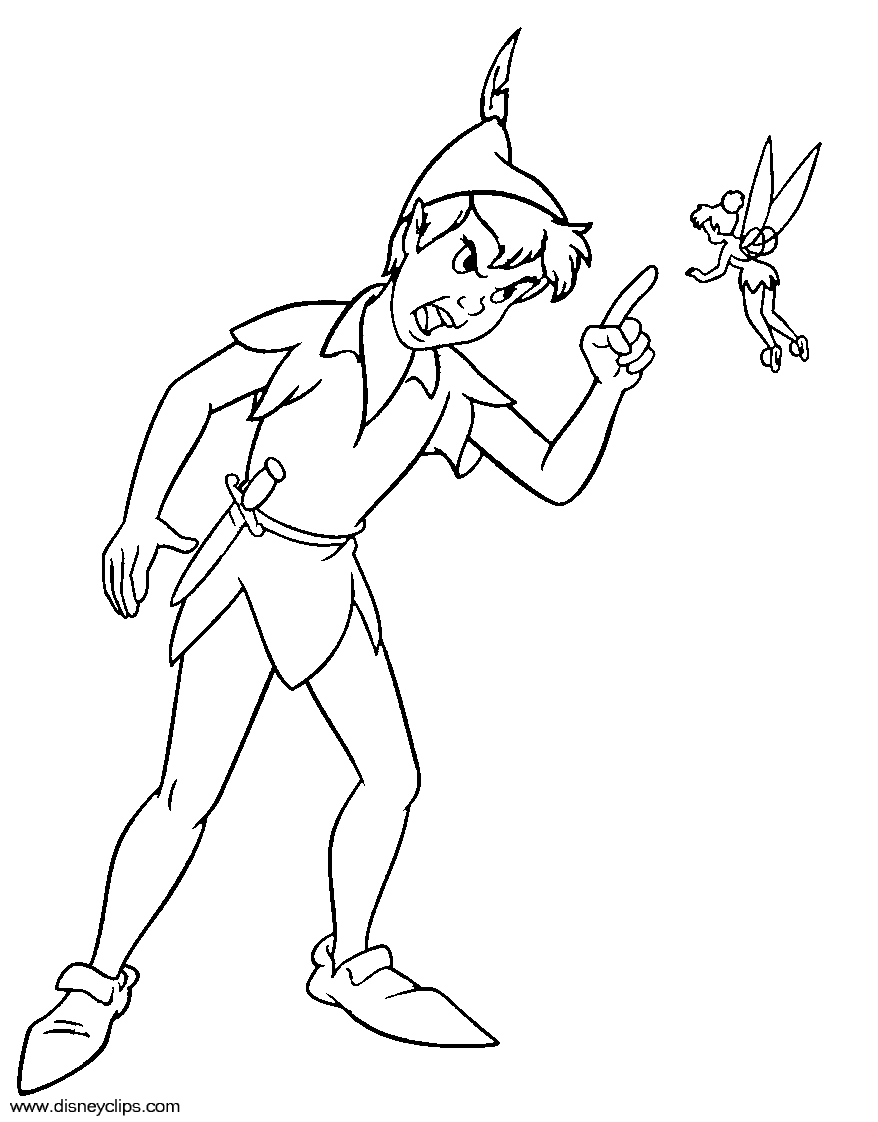 peter pan coloring pages free printable peter pan coloring pages for kids pages peter coloring pan 