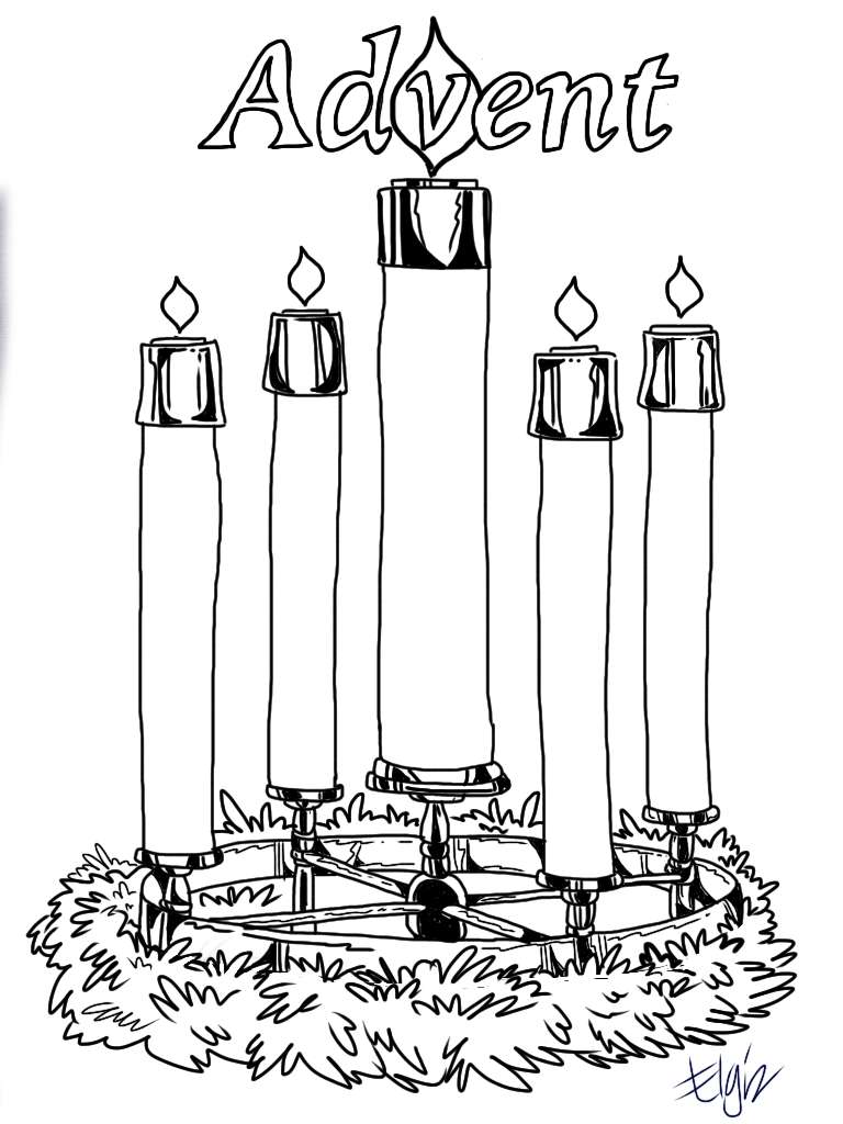 picture of advent wreath for coloring advent wreath coloring page coloring home wreath coloring advent picture of for 