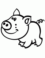 pig to colour adorable baby pig coloring page coloring sky pig to colour 