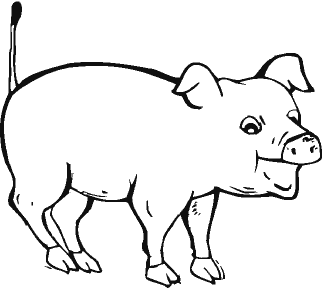 pig to colour free printable pig coloring pages for kids cool2bkids to pig colour 