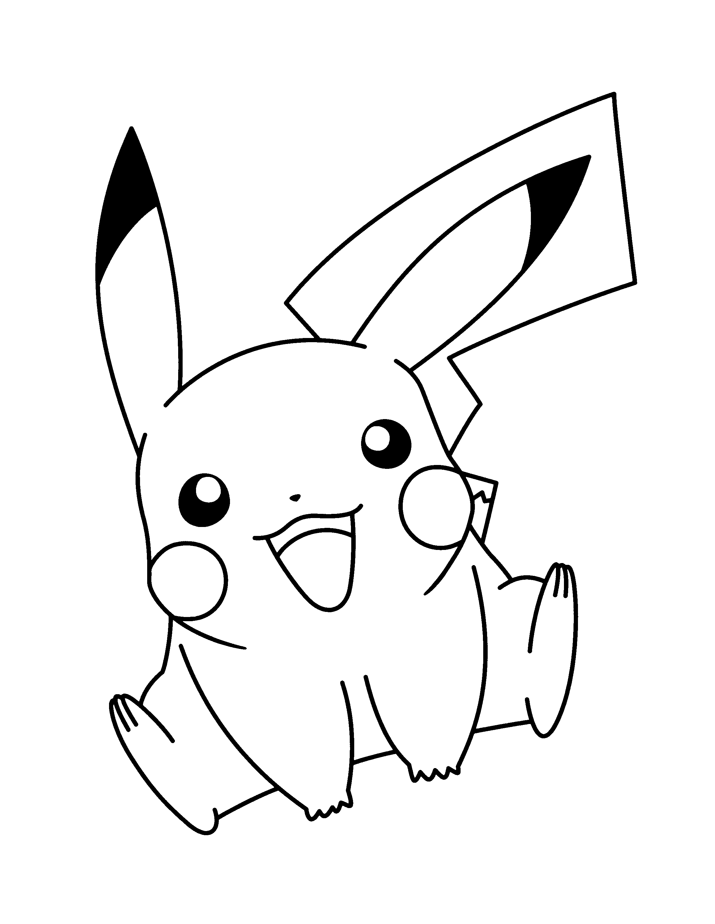pikachu to color printable pikachu coloring pages for kids cool2bkids pikachu to color 1 1