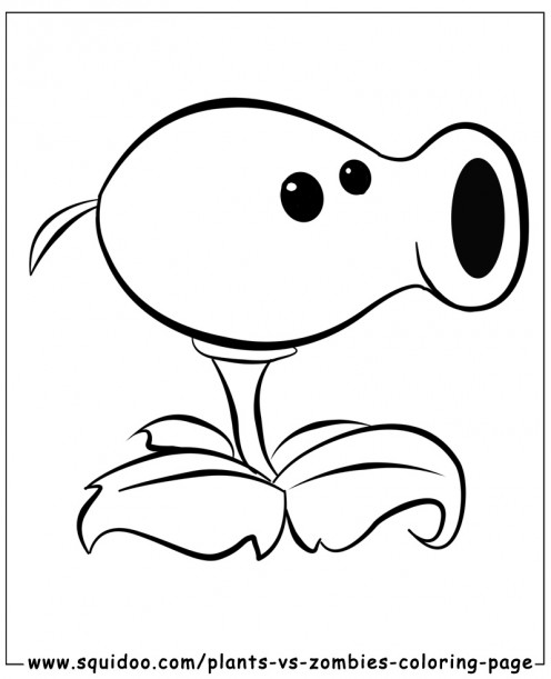 plants vs zombies coloring pages peashooter plants vs zombies 2 coloring pages at getcoloringscom pages coloring vs peashooter plants zombies 