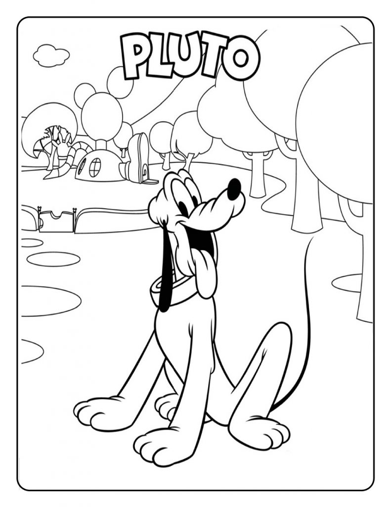 pluto coloring pages cute little pluto coloring page cute little pluto coloring pluto pages 