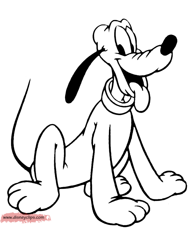 pluto coloring pages disney39s pluto coloring pages 2 disneyclipscom pluto pages coloring 