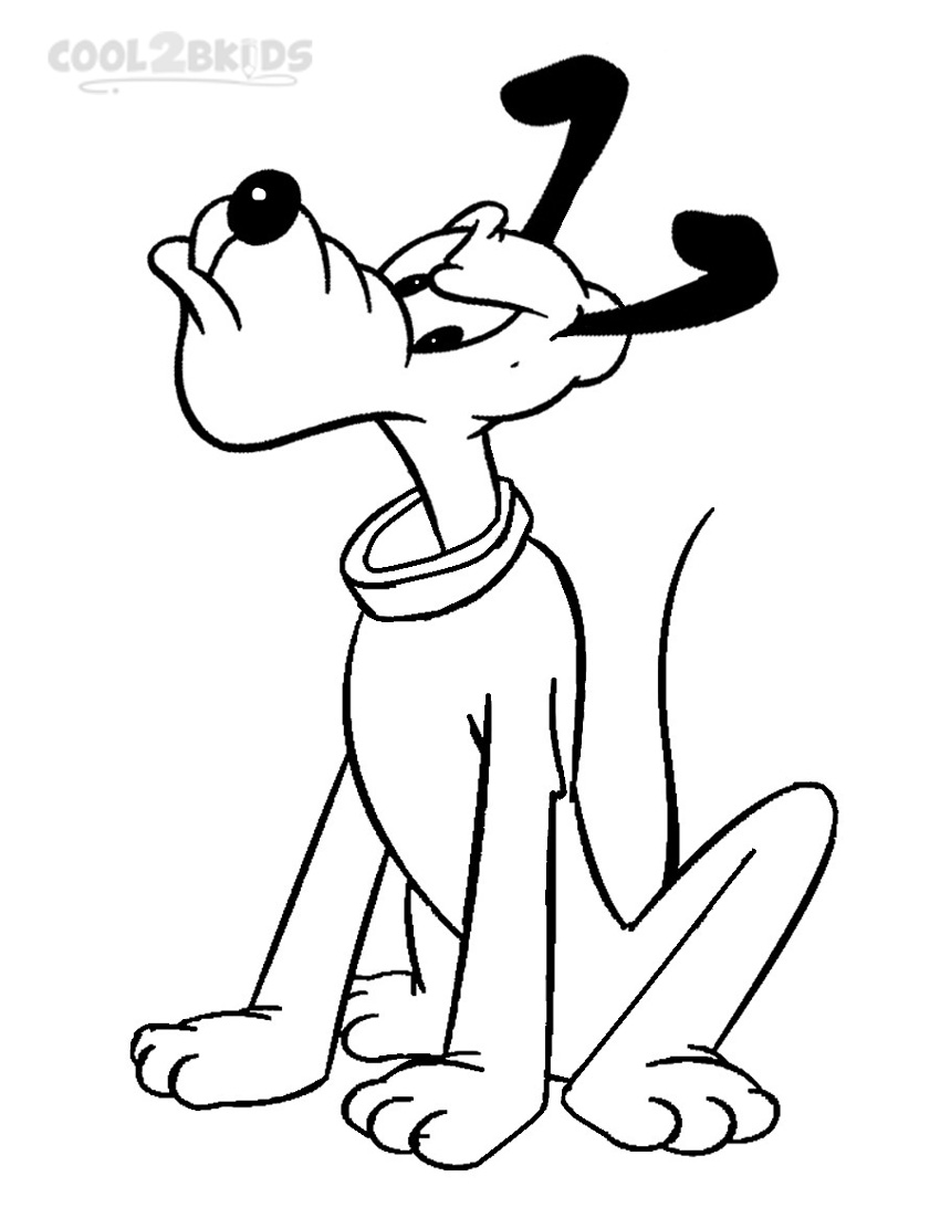 pluto coloring pages mickey mouse reading to pluto coloring page free printable pages pluto coloring 