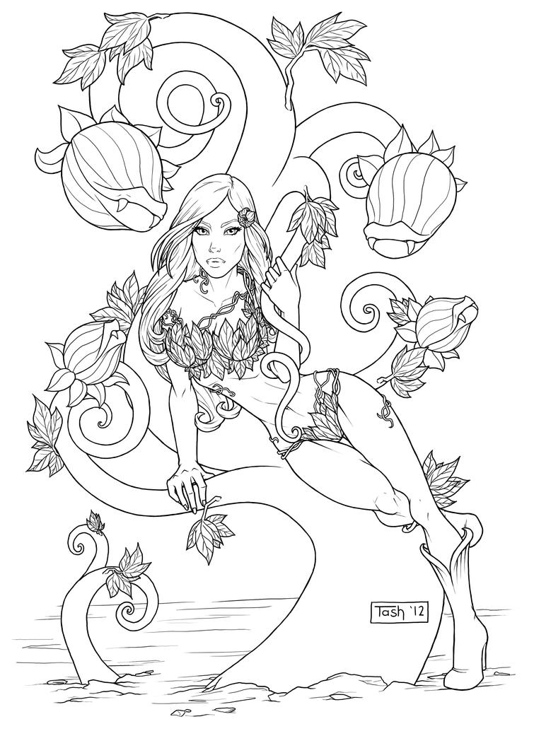 poison ivy colouring pages poison ivy by tashotoole on deviantart colouring ivy pages poison 
