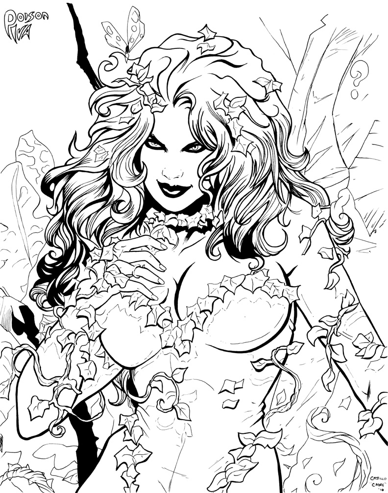 poison ivy colouring pages poison ivy coloring page free printable coloring pages colouring pages ivy poison 