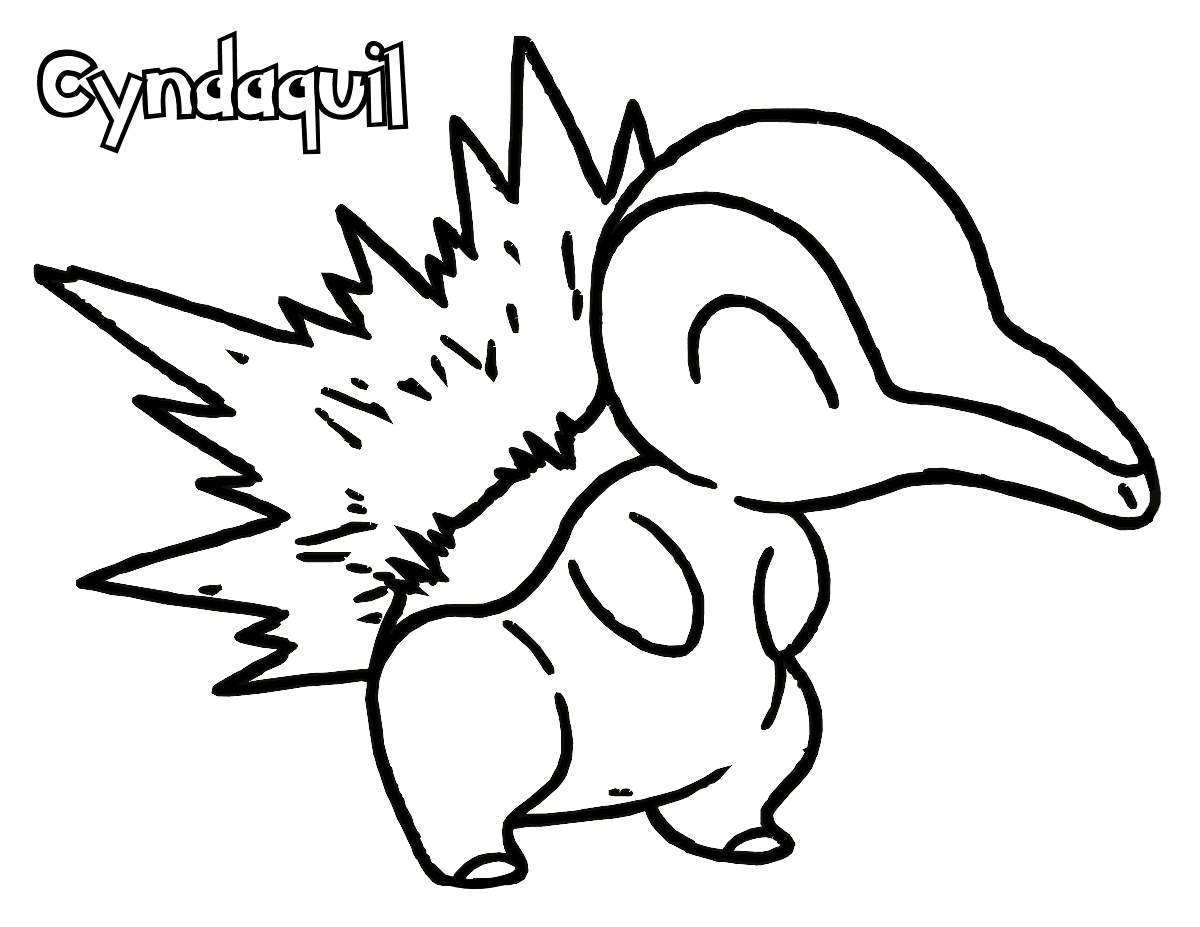 pokemon cyndaquil coloring pages collection of pokemon clipart free download best pokemon cyndaquil pokemon coloring pages 