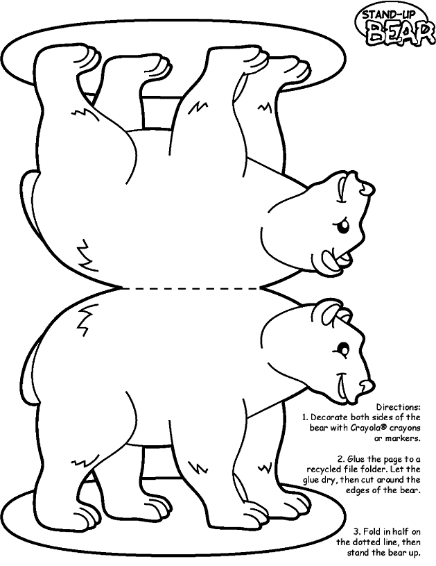 polar bear printables give your octopus a paintbrush or 8 polar bear paper bear polar printables 