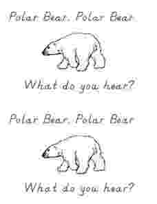 polar bear printables polar bear polar bear what do you hear kindergarten bear polar printables 