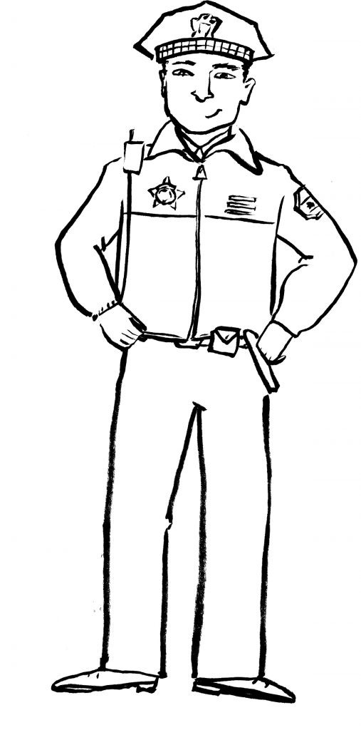 police coloring page coloring policeman police coloring page 
