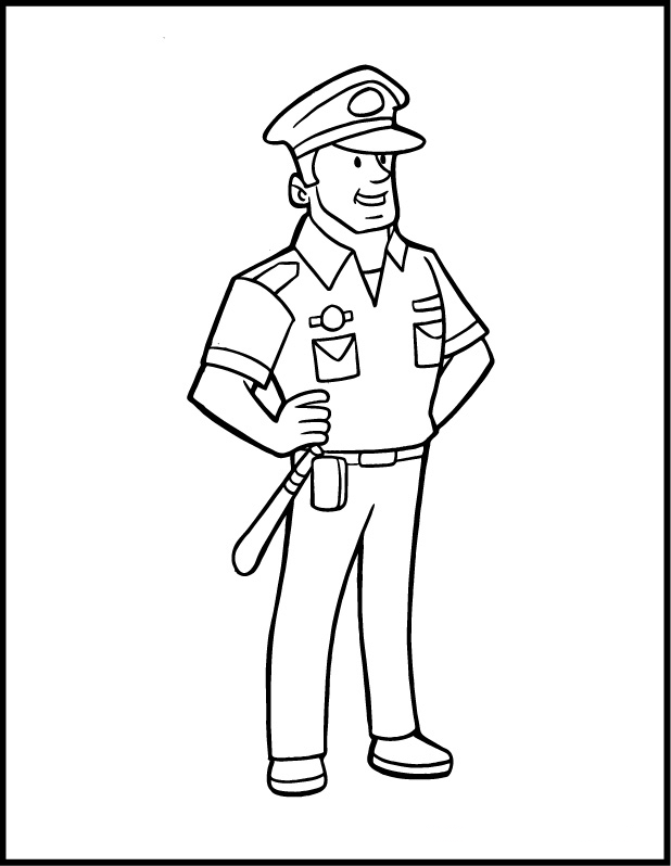 police officer coloring pictures police officer coloring pages coloring officer police pictures 