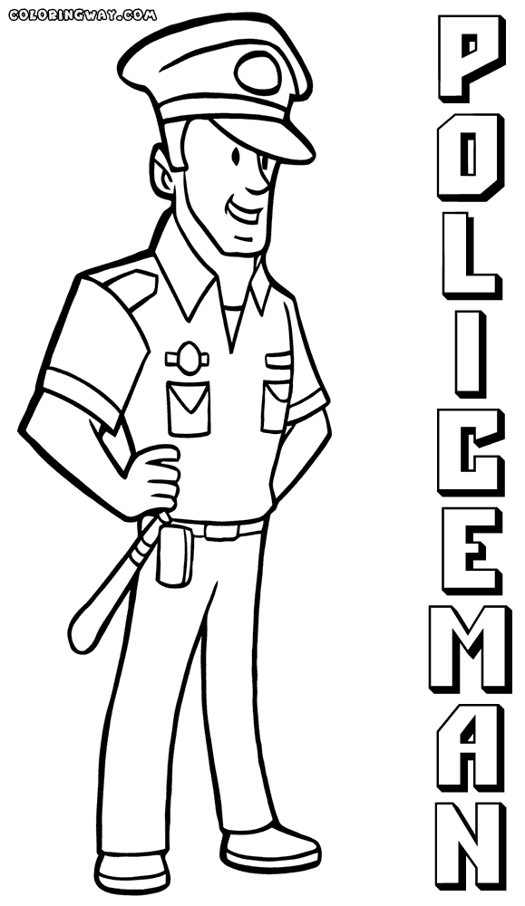 police officer coloring pictures police officer coloring pages coloring pages to download coloring pictures officer police 