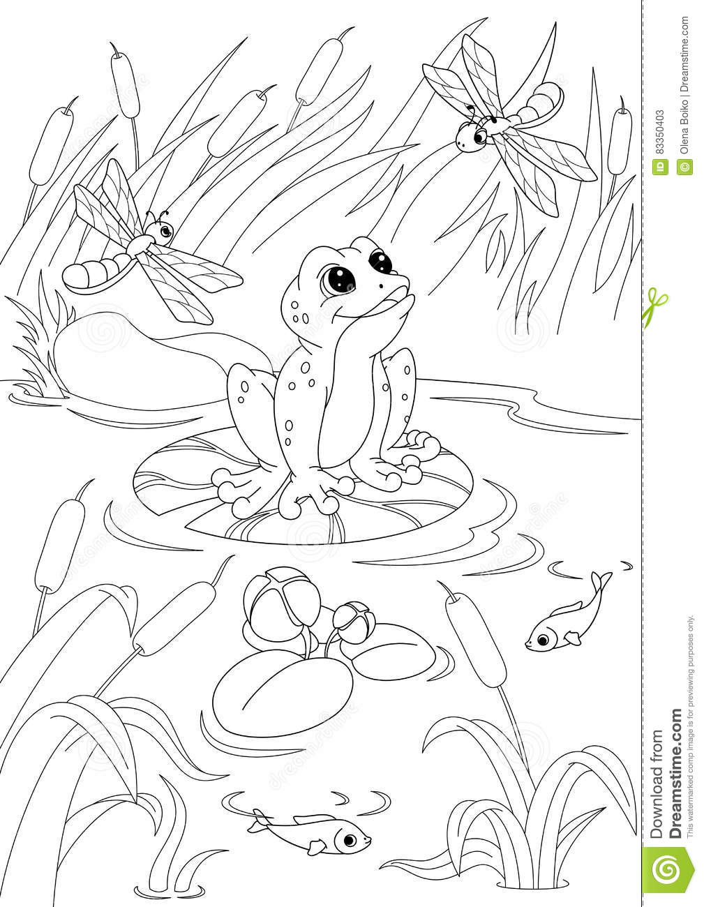 pond coloring pages pond coloring page stock vector illustration of water pond coloring pages 