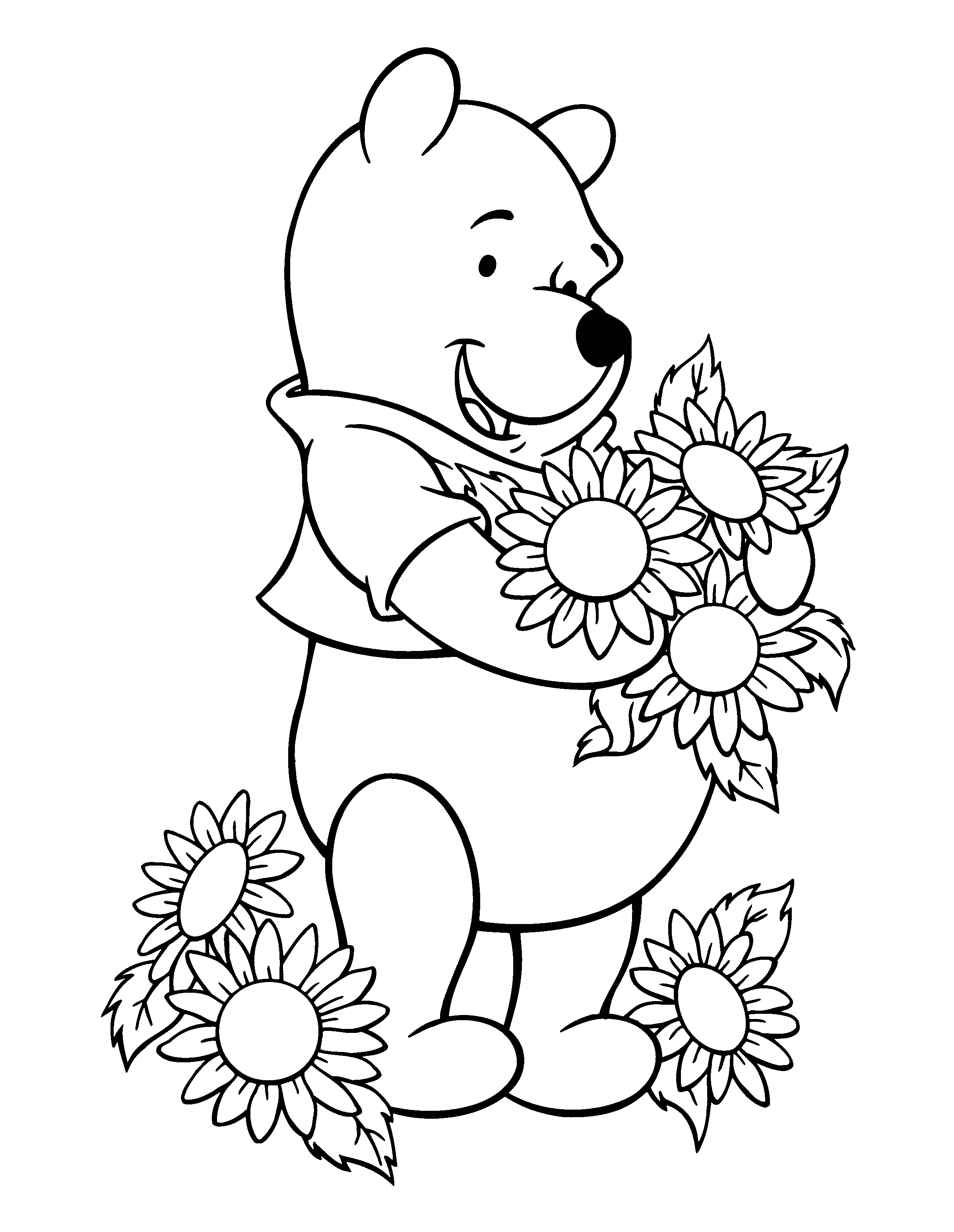 pooh bear coloring pictures free printable winnie the pooh coloring pages for kids pictures coloring pooh bear 