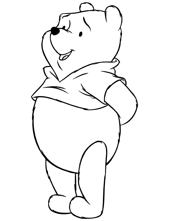 pooh bear coloring pictures pooh bear coloring pages pictures bear coloring pooh 