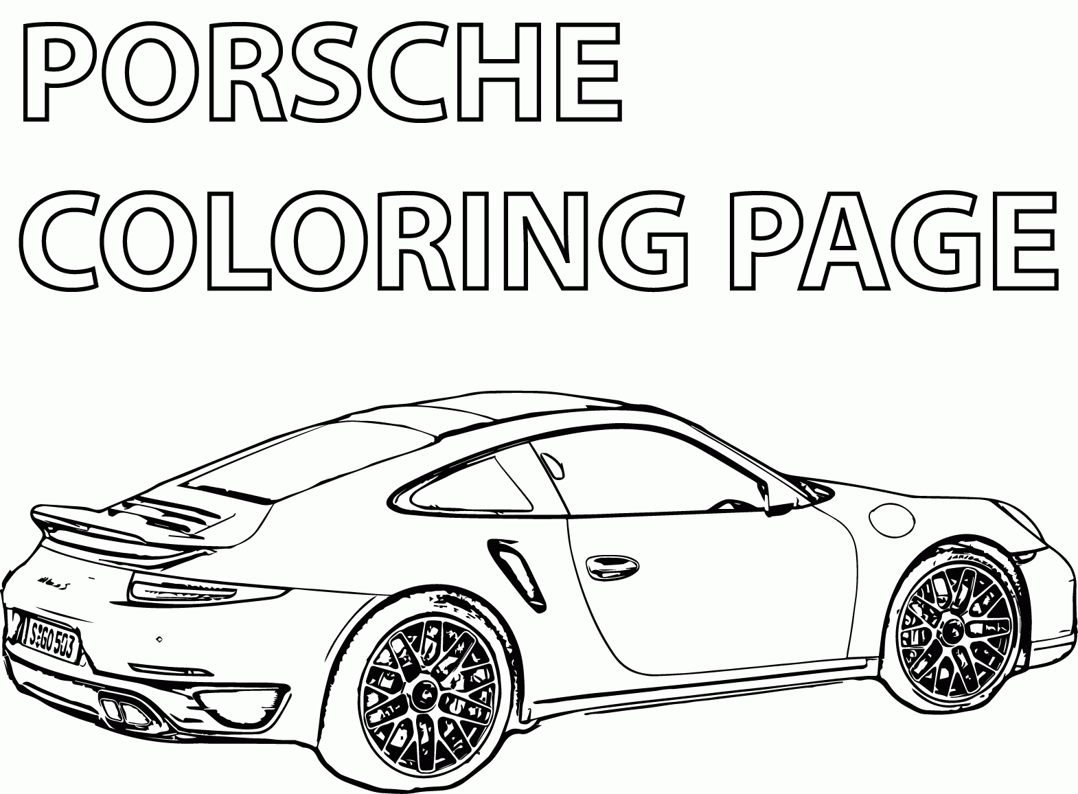 porsche colouring pages porsche 911 drawing at getdrawingscom free for personal porsche colouring pages 