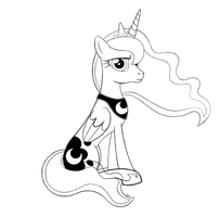 princess luna princess luna in my little pony coloring page download princess luna 