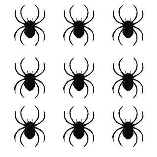 printable black spiders paper halloween ghost die cut shapes ghost cut outs party spiders black printable 