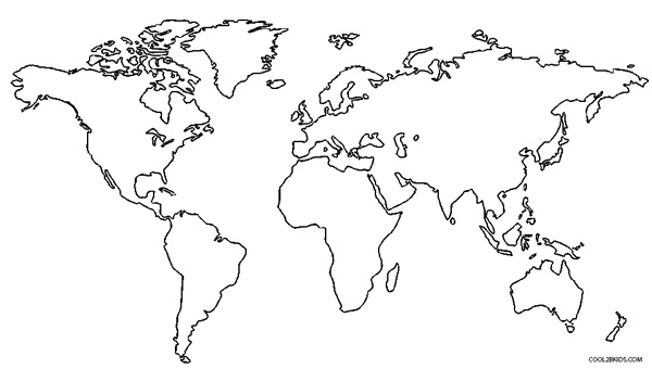 printable colour map of printable world map coloring page for kids cool2bkids of colour map printable 1 1