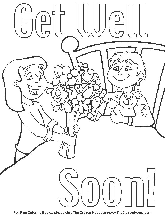 printable colouring get well cards get well soon coloring pages for kids enjoy coloring printable get well colouring cards 