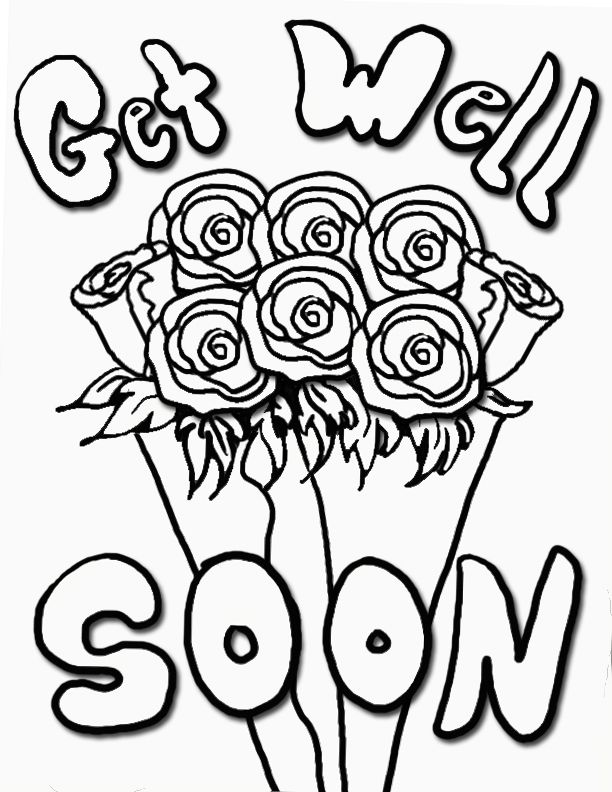 printable colouring get well cards get well soon coloring pages to download and print for free cards printable colouring well get 