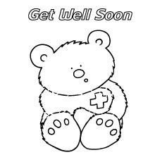 printable colouring get well cards get well soon friend coloring pages coloringstar well colouring cards get printable 