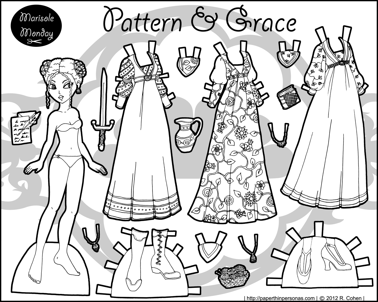 printable dress up paper dolls paper dolls and paper doll dresses printable from kid dress dolls paper printable up 