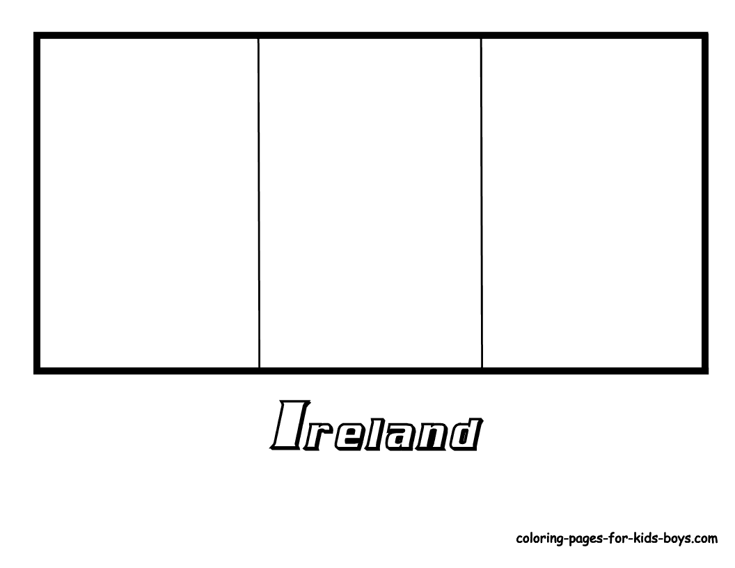 printable flag of ireland colouring for kids ireland flag culture class of printable ireland flag 