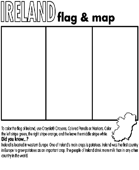 printable flag of ireland ireland coloring page crayolacom ireland of flag printable 