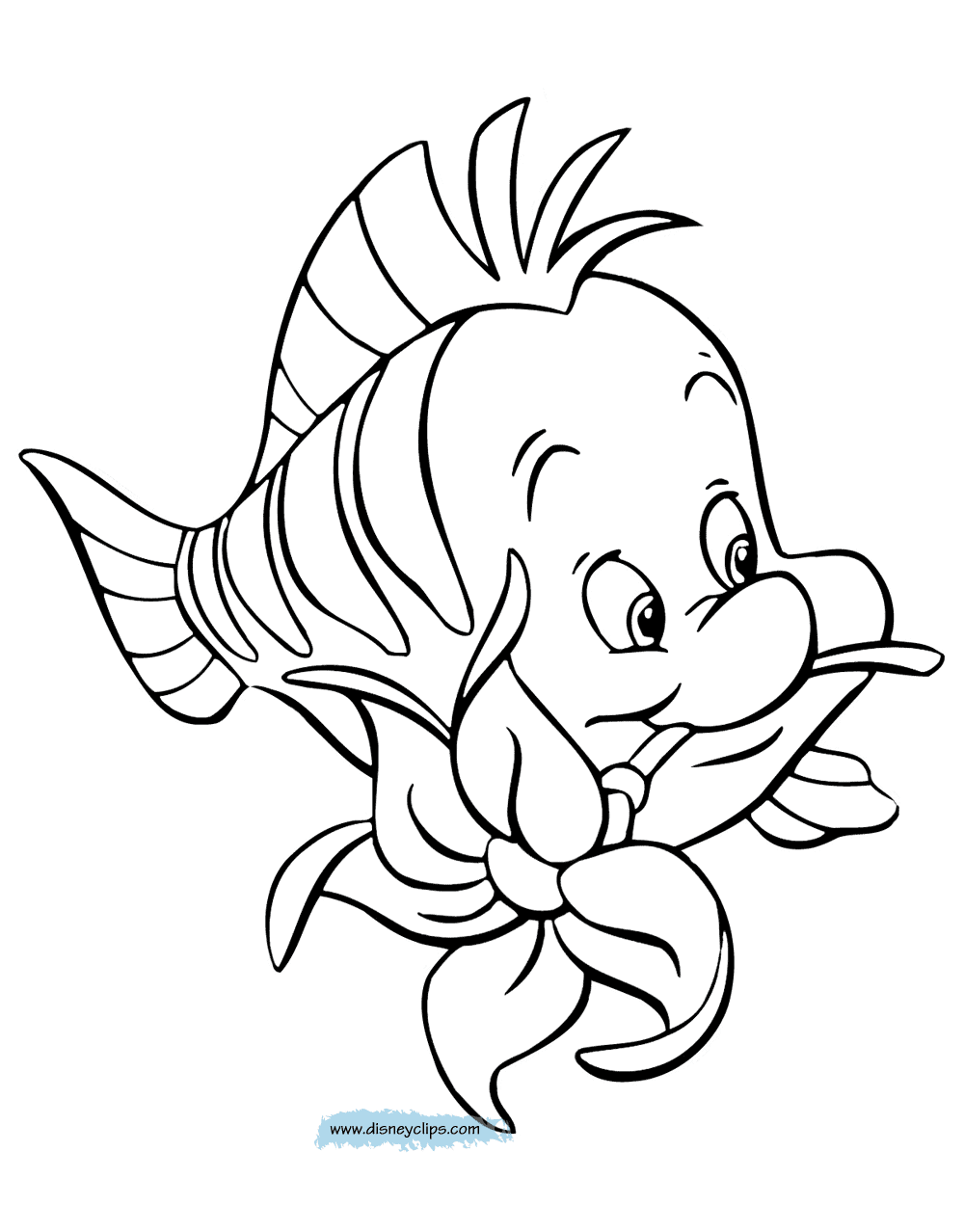 printable little mermaid coloring pages best 15 little mermaid flounder coloring pages free big little coloring mermaid pages printable 
