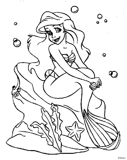 printable little mermaid coloring pages the little mermaid coloring pages allkidsnetworkcom printable coloring mermaid pages little 