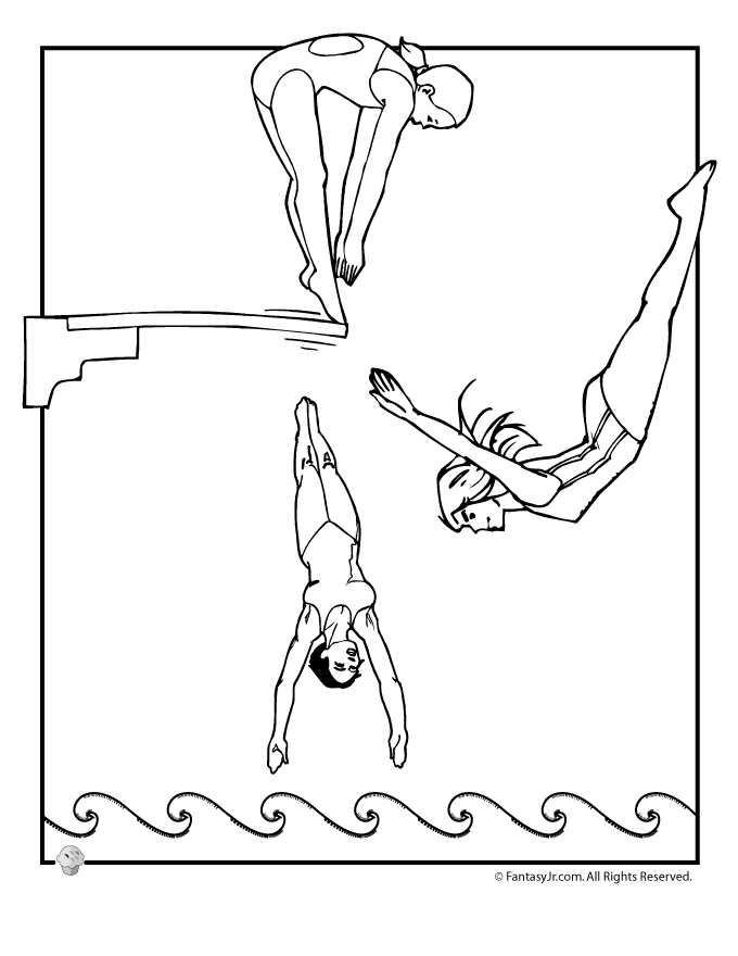 printable summer olympics coloring pages olympic women39s diving team coloring page woo jr kids coloring printable summer pages olympics 