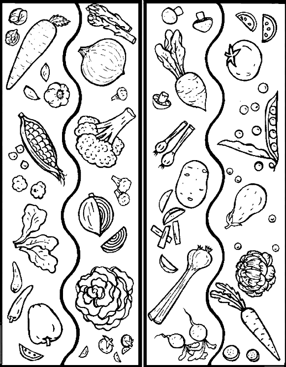 printable vegetable coloring pages fruits coloring pages vegetables and fruits fruit vegetable pages coloring printable 