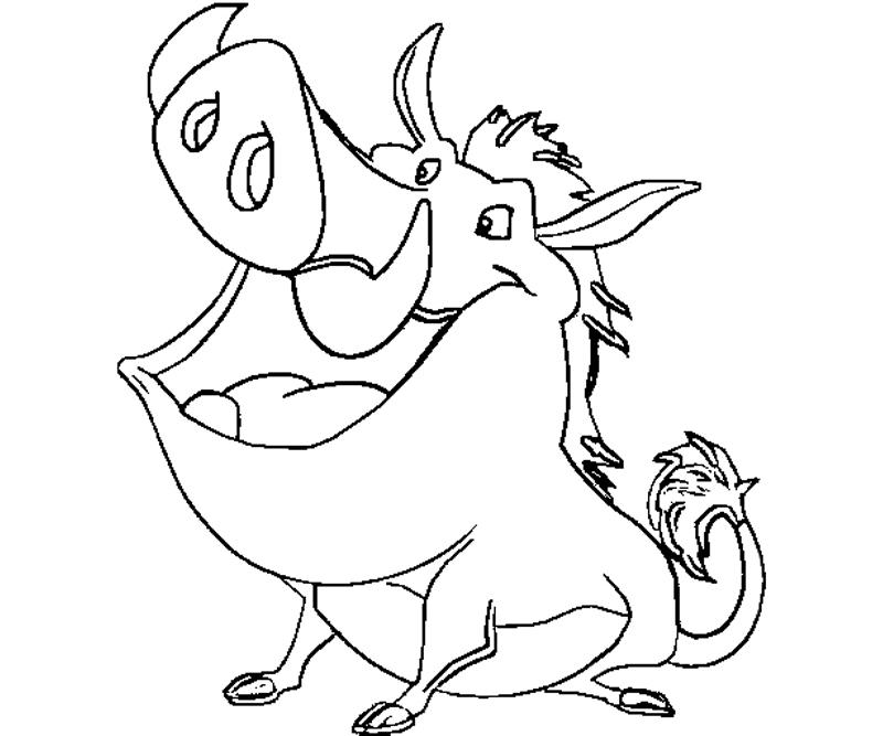 pumba coloring disney lion king coloring pages getcoloringpagescom coloring pumba 
