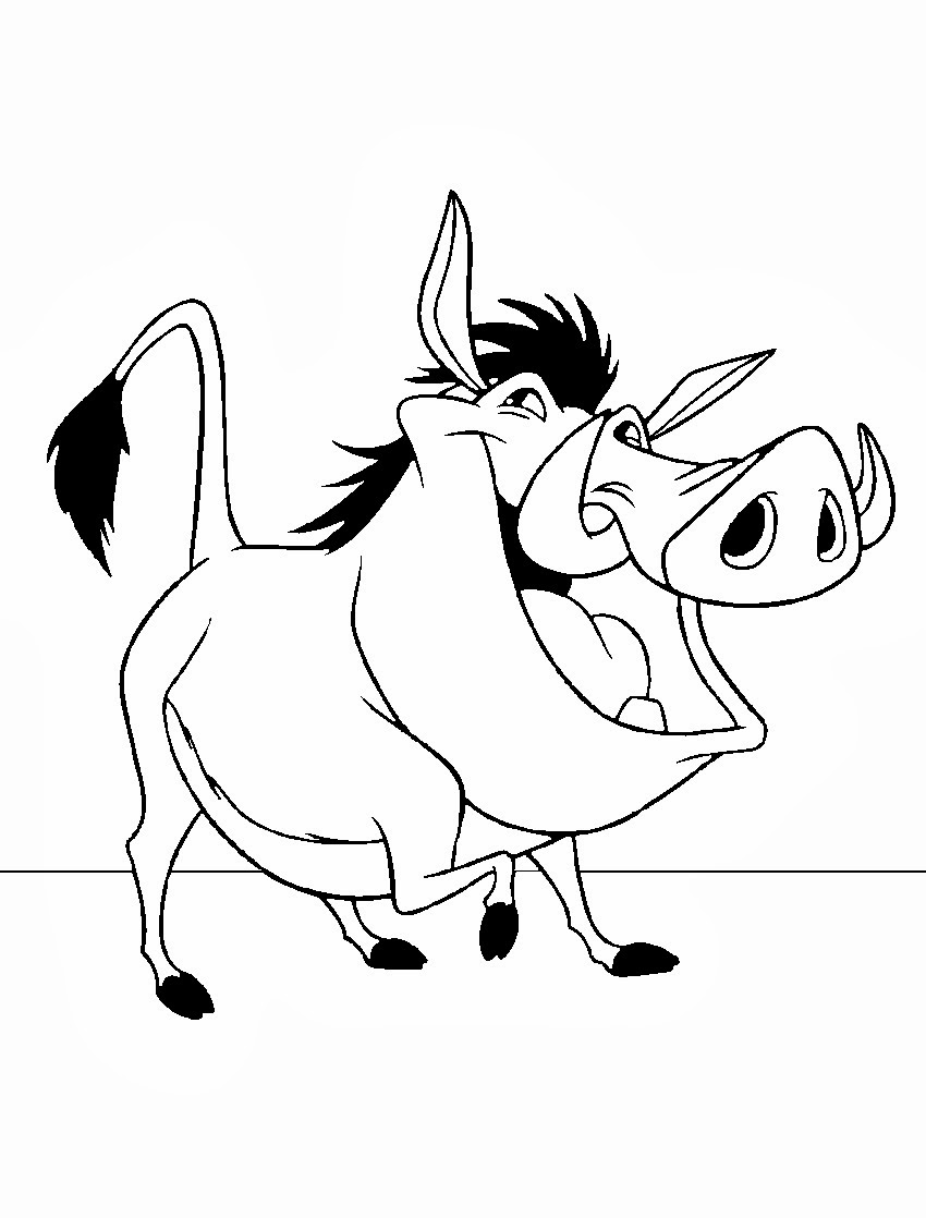 pumba coloring pumba pages coloring pages pumba coloring 