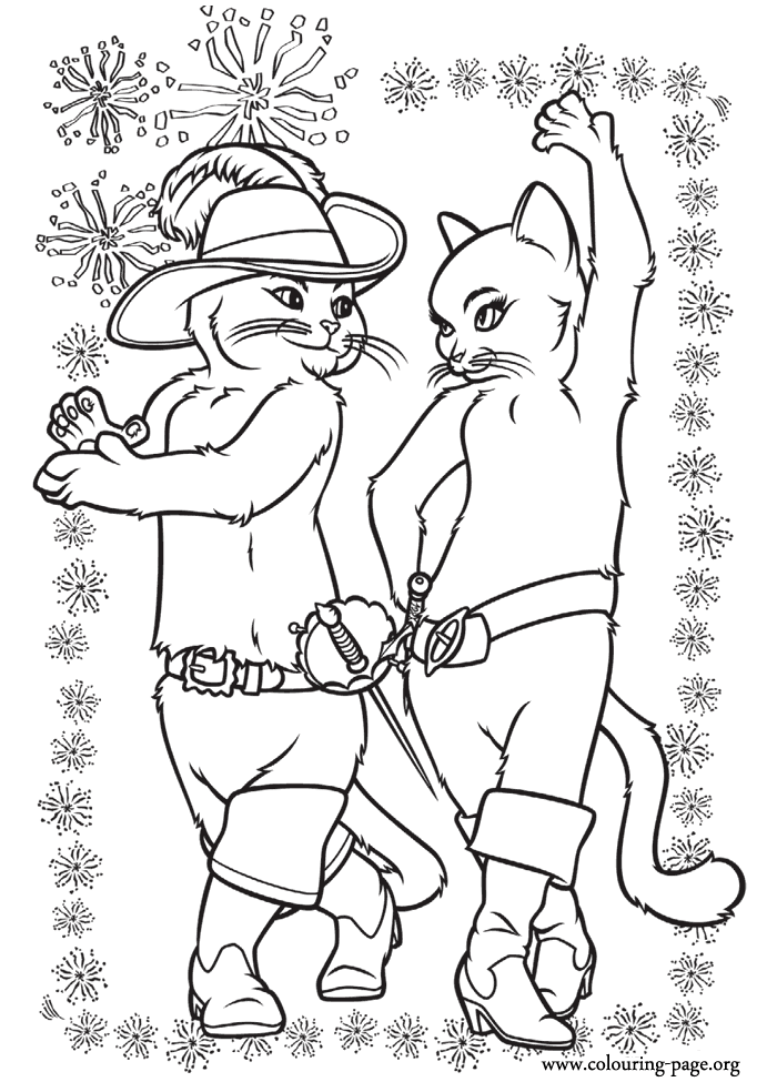 puss in boots coloring pages puss in boots puss in boots and kitty softpaws coloring page pages puss in boots coloring 