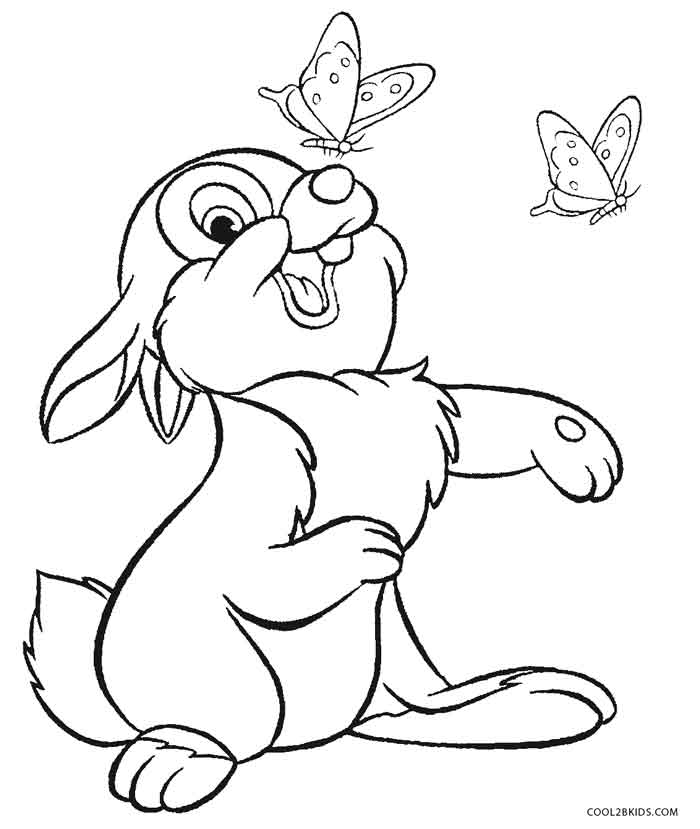 rabbit color page free printable rabbit coloring pages for kids rabbit color page 