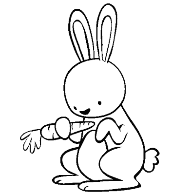 rabbit color page free rabbit coloring pages page color rabbit 