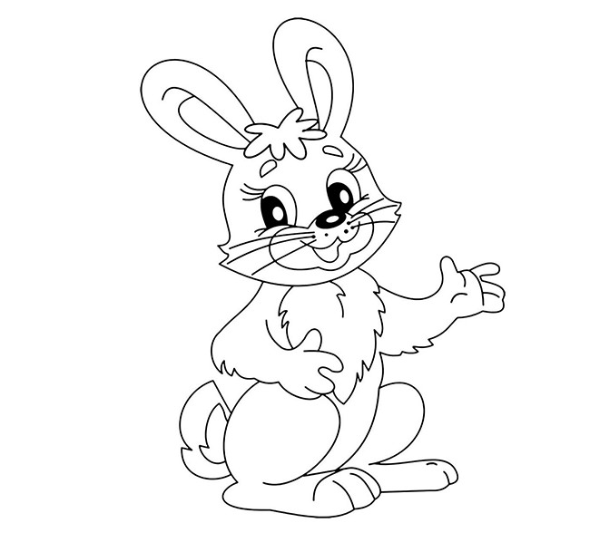 rabbit color pages cute bunny coloring page free coloring pages and color rabbit pages 