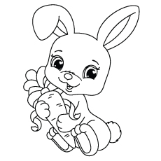 rabbit picture for colouring free printable rabbit coloring pages for kids for colouring picture rabbit 