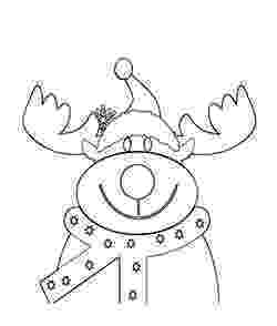 reindeer face coloring page beautiful red nose of rudolph the reindeer coloring page page reindeer coloring face 