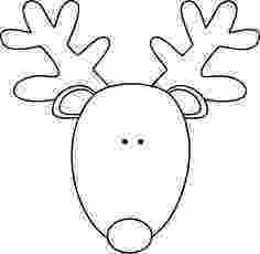 reindeer face coloring page black and white snowman catching snowflakes clip art reindeer coloring page face 