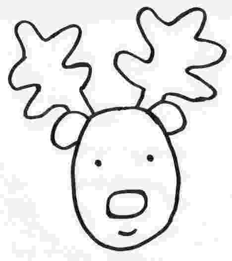 reindeer face coloring page reindeer face coloring pages part 2 face coloring reindeer page 