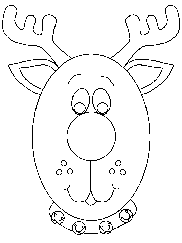 reindeer face coloring page reindeer face coloring pages part 4 page coloring reindeer face 