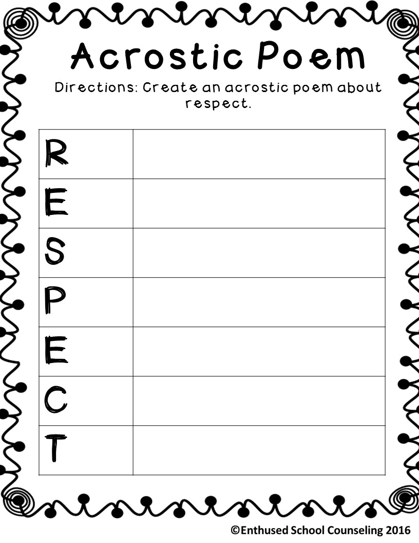 respect acrostic poem snowman acrostic poem template new calendar template site poem respect acrostic 