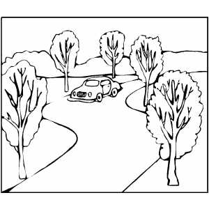 road coloring page winding road coloring sheet road page coloring 
